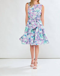 SARA CAMPBELL Giselle Midi Dress in lilac floral - women's dress