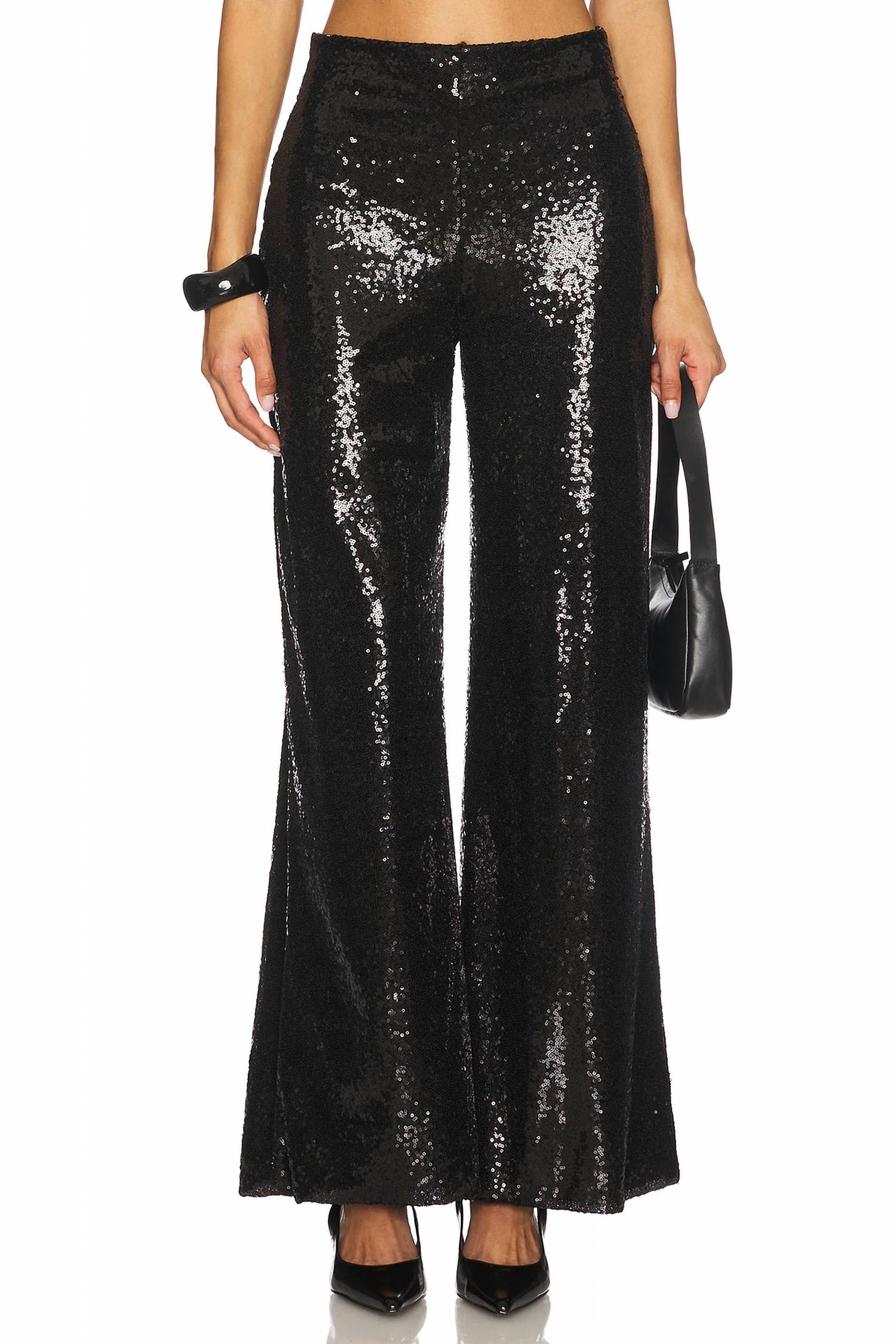 Ripley Rader - Sequin Wide Leg Pant