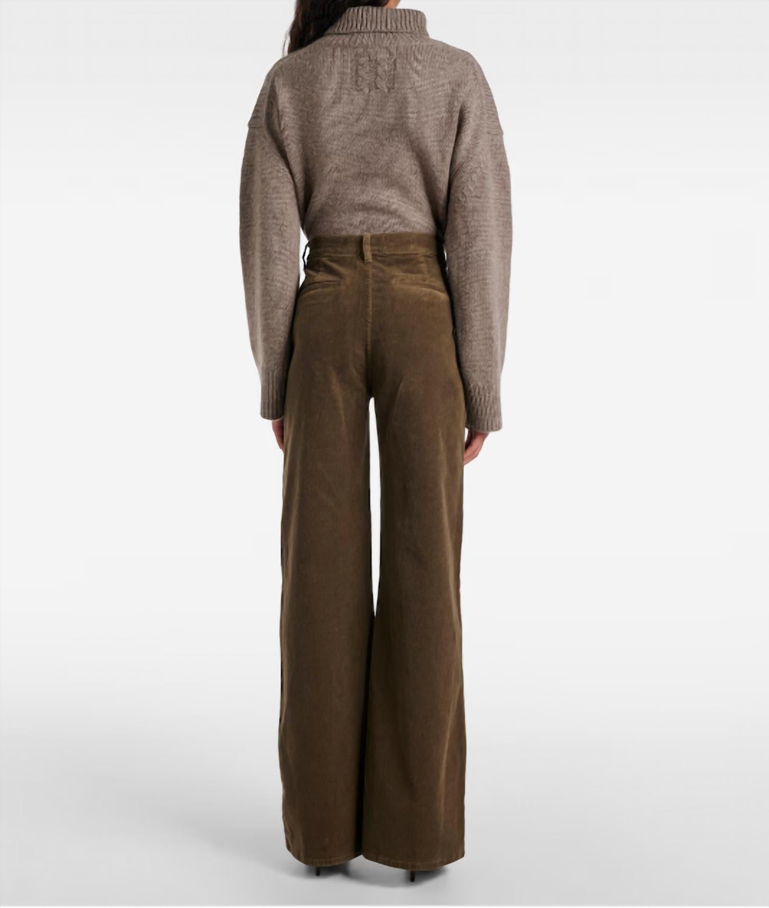 Nili Lotan - Anna Corduroy High-rise Wide Leg Pants