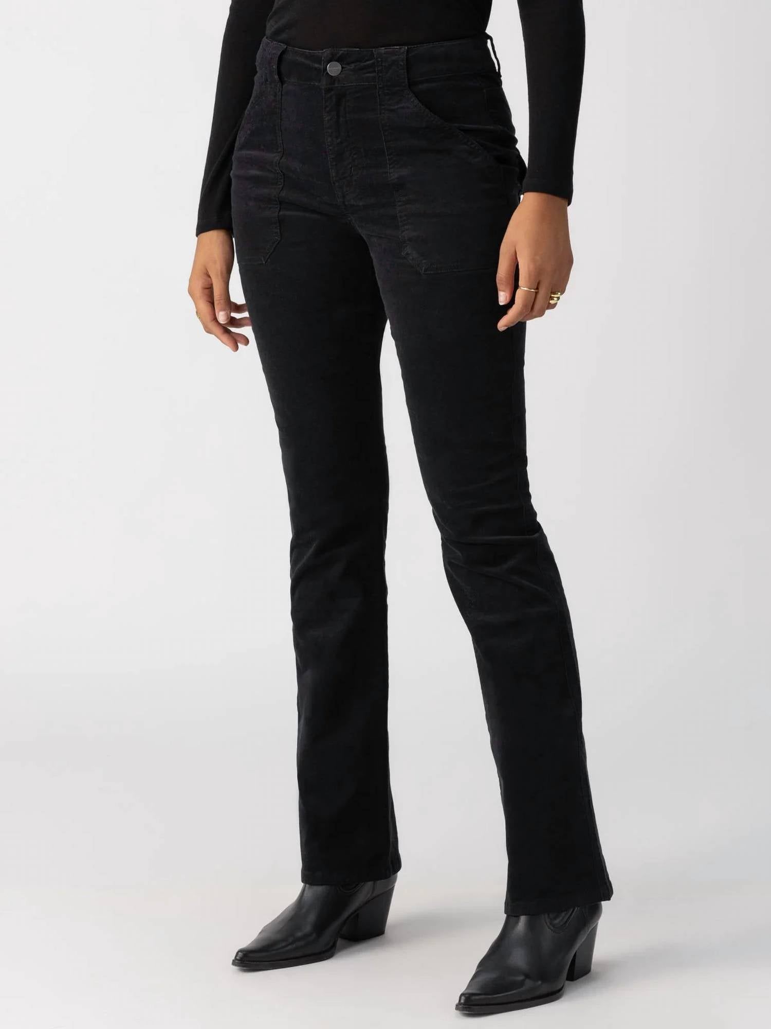 Sanctuary - Hayden Velvet Bootcut Standard Rise Pant