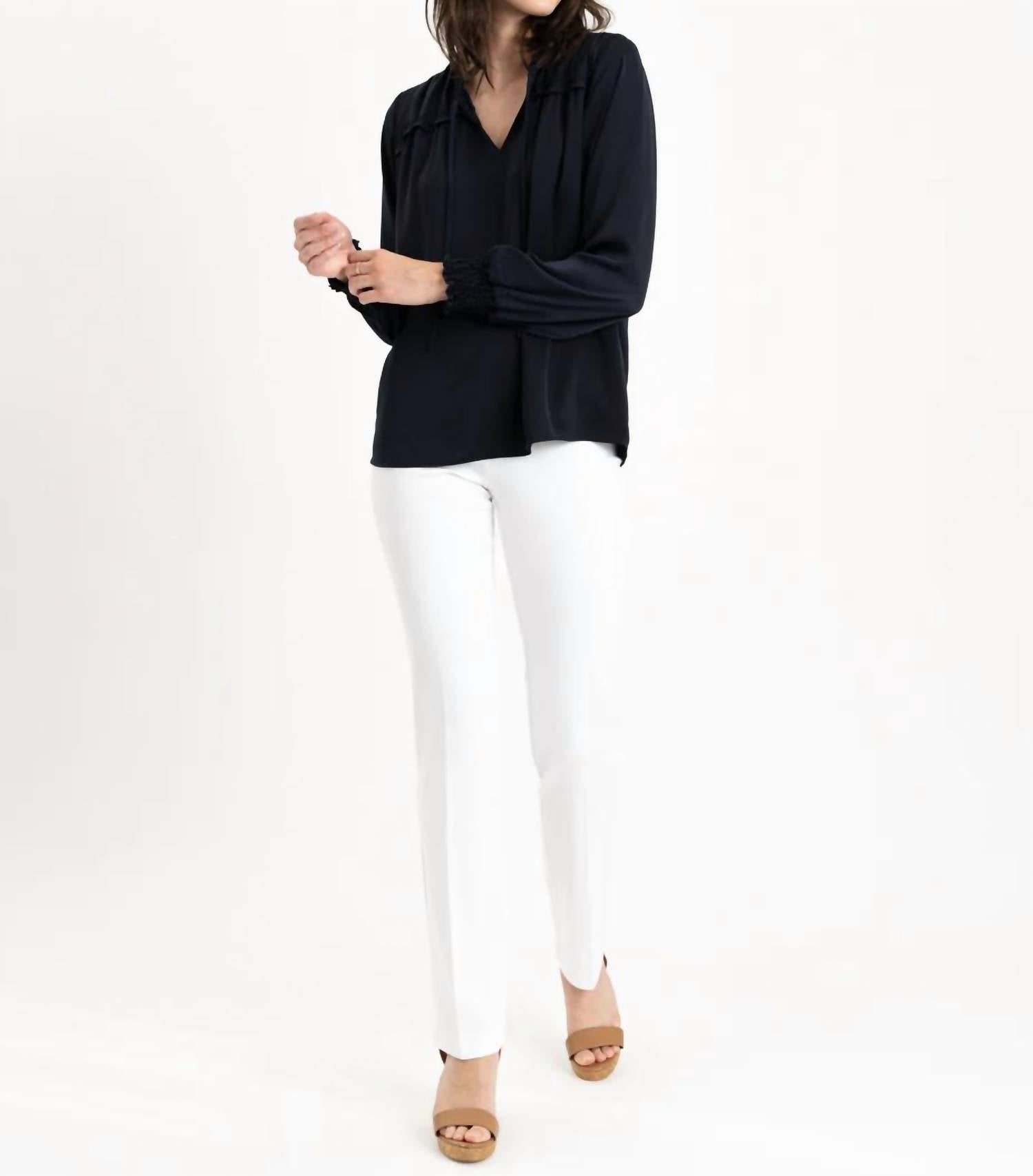 Renuar - Pull On Straight Leg Pant