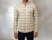 Stone Rose - Print Getaway Check Long Sleeve Knit Shirt