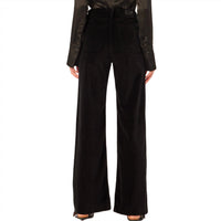 DL1961 - Women's Women's Hepburn Wide Leg High Jean in voodoo - women's pants - detail view