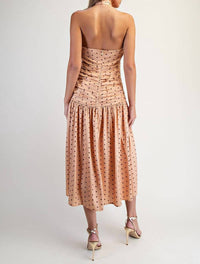 Edit By Nine - Halter Neck Polka Dot Midi Dress
