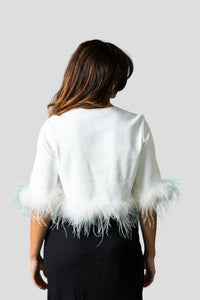 Lucy Paris - Sally Feather Woven Top
