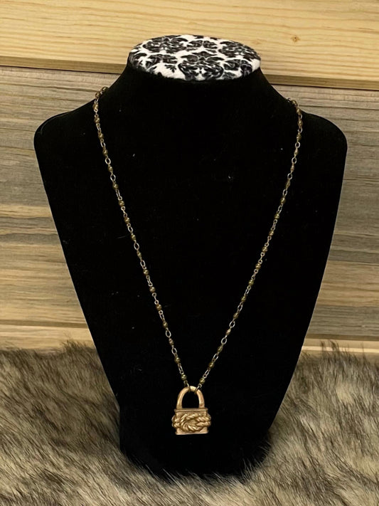 Bella Rose - Lock Necklace