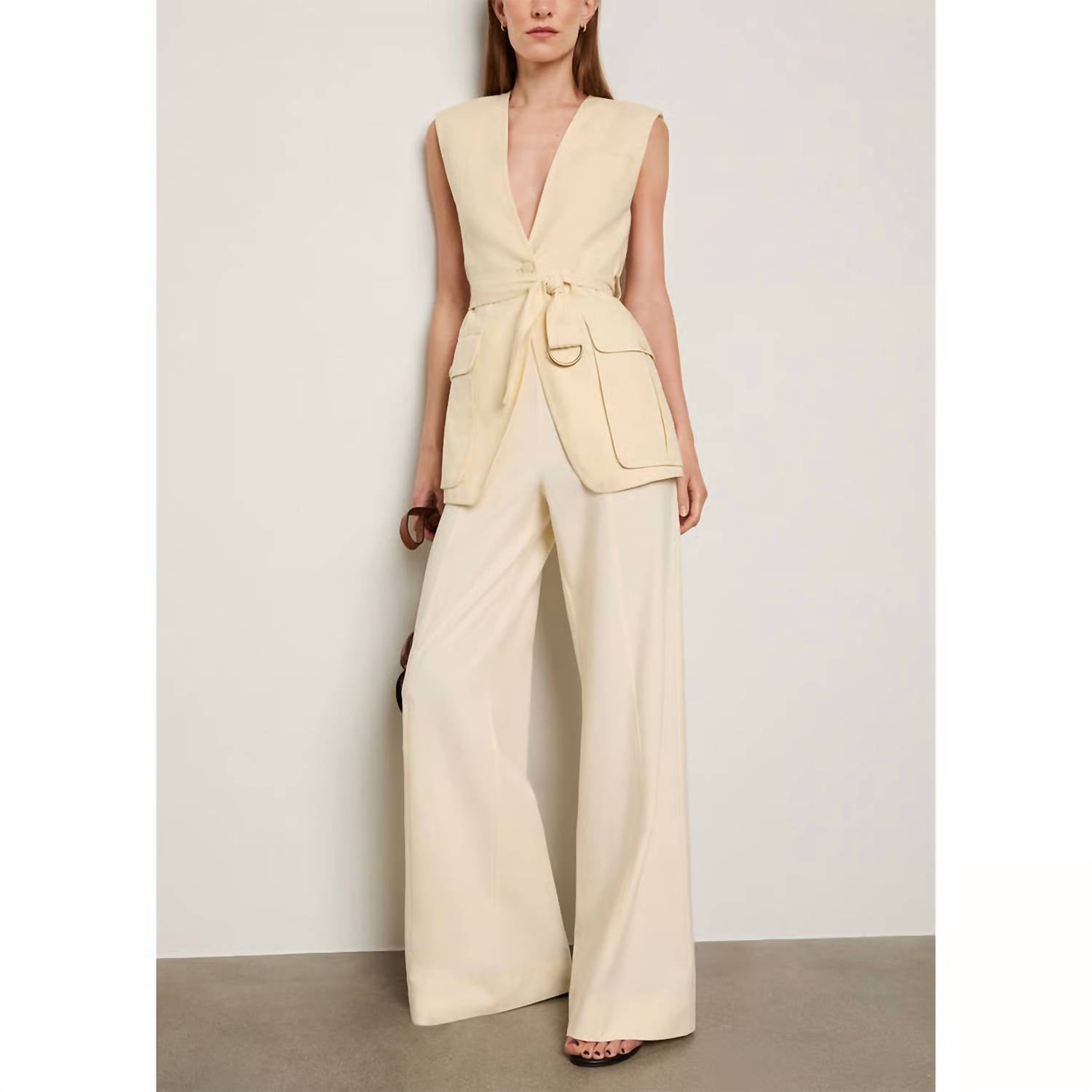 Ulla Johnson - Twyla Belted V-neck Vest
