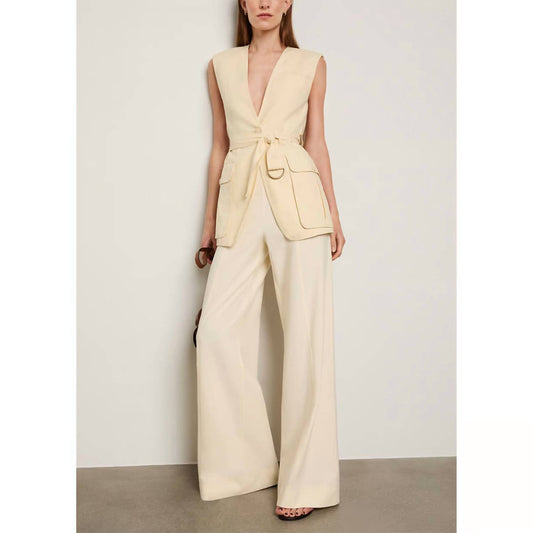 Ulla Johnson - Twyla Belted V-neck Vest