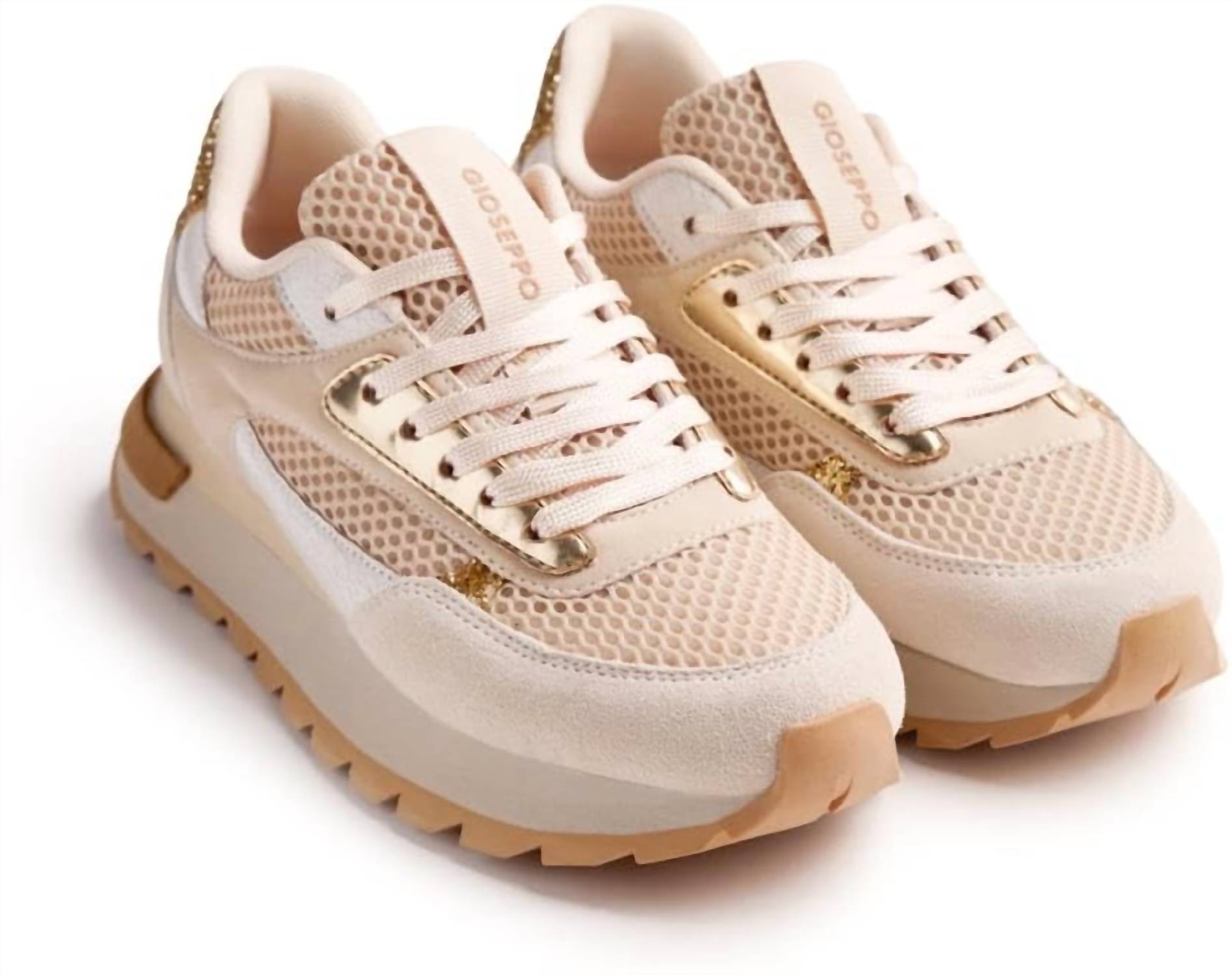 Gioseppo Women's Funkley Sneaker in beige - women's sneaker