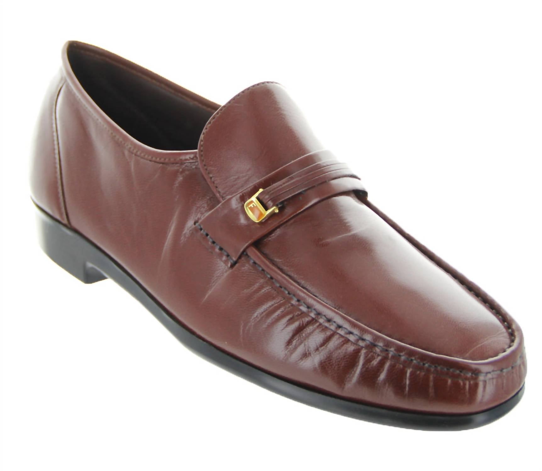 Florsheim Men's Riva Moc Toe Bit Loafer in cognac - men's loafer