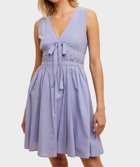 In-Loom - Darling Cotton Bow Mini Dress