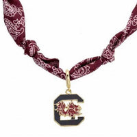 Canvas Style - Women's South Carolina Gamecocks Bandana Scarf Necklace