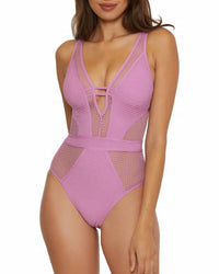 Becca - Network Show And Tell Plunge One Piece Swimsuit