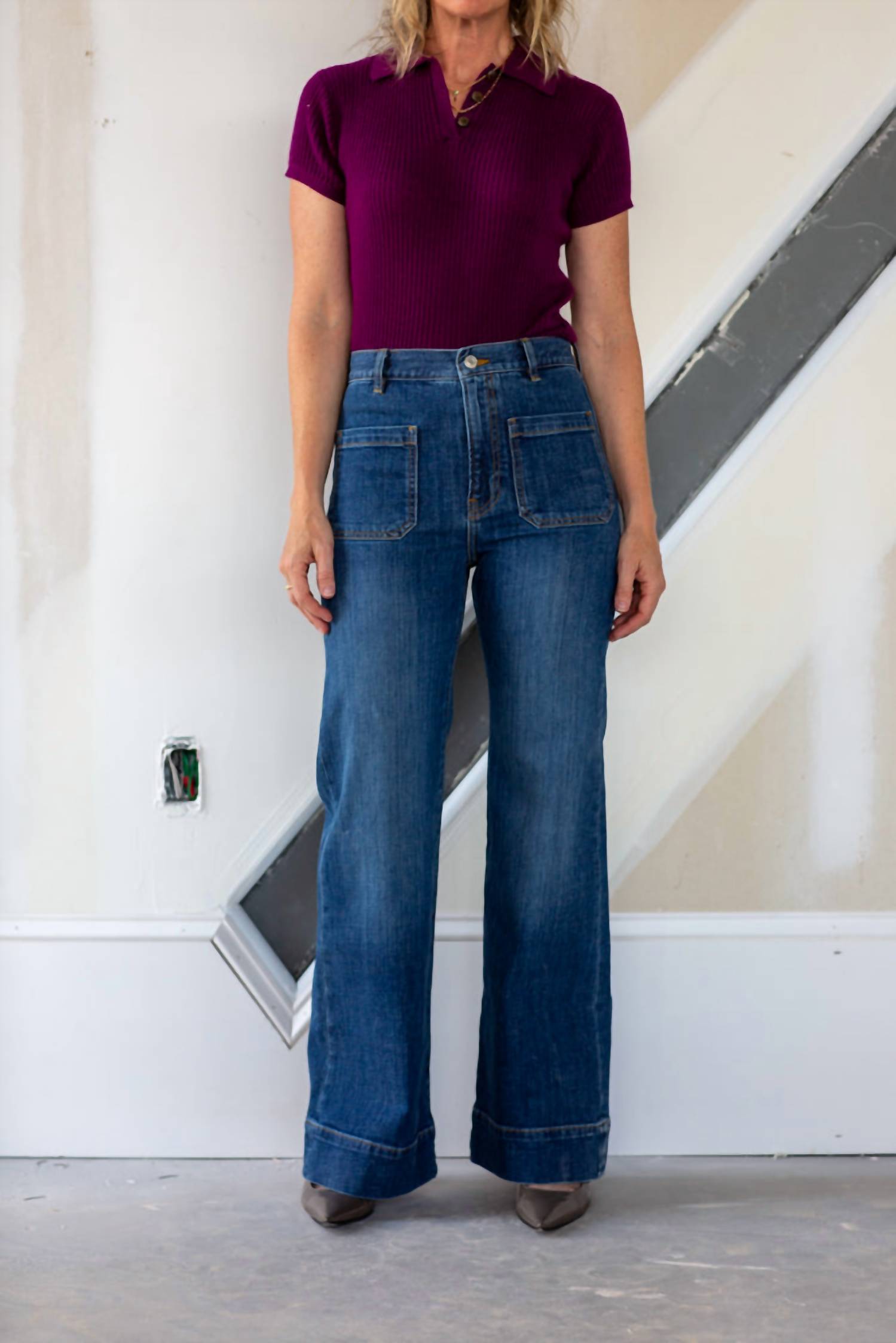 Jeanerica Santa Monica Flared Jeans in vintage 62 - women's jeans - view 5