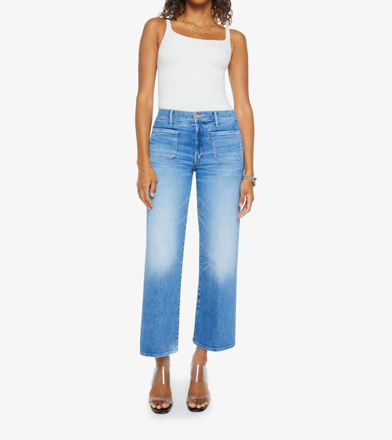 Mother - Patch Pocket Mid Rise Maven Ankle Jeans