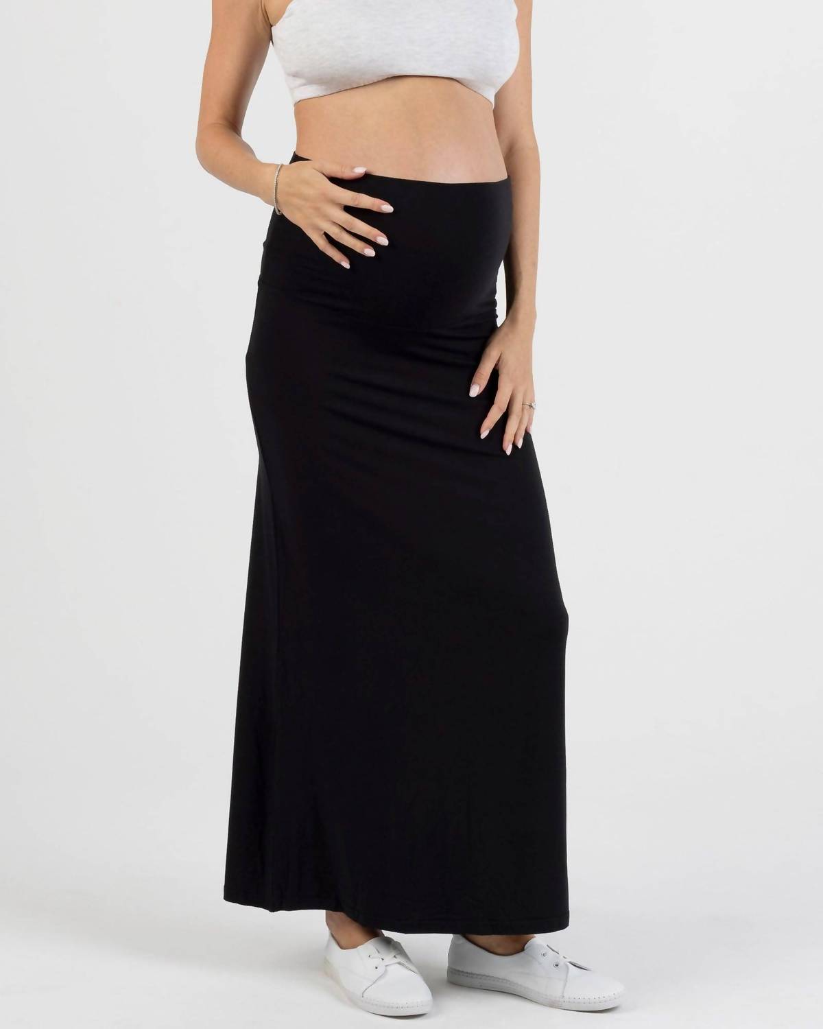 Angel Maternity - Colette Maternity 2 In 1 Maxi Skirt-dress