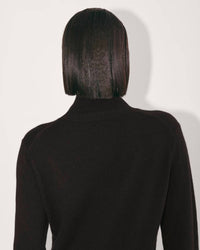 Everlane Turtle Neck Midi Dress in black - women's dress - view 4