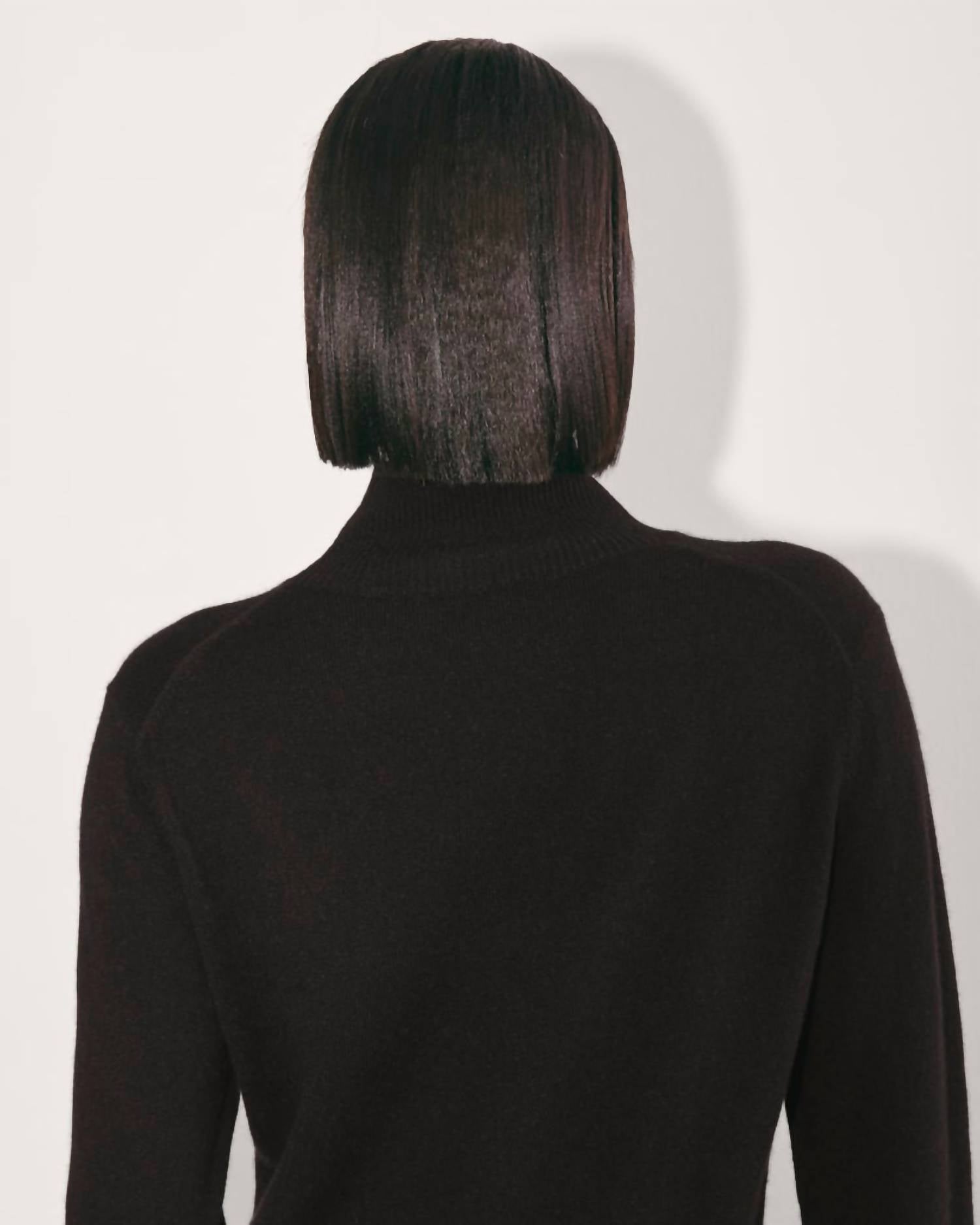 Everlane Turtle Neck Midi Dress in black - women's dress - view 4