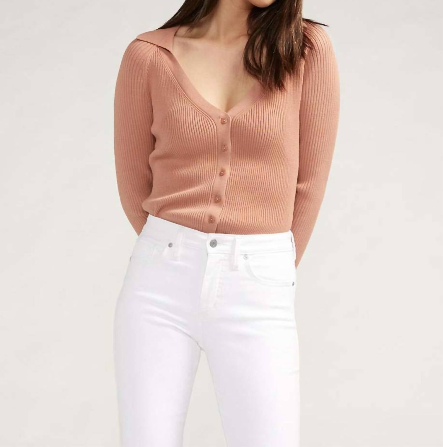 Silver Jeans Co Isbister Ankle Straight Jeans in white - women's jeans - view 4
