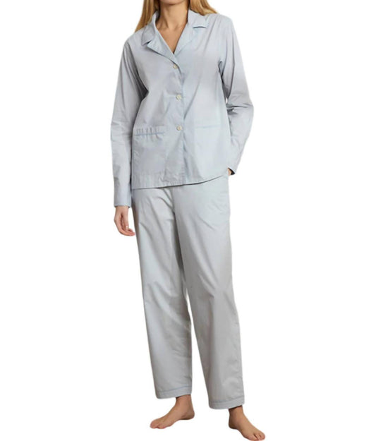 The Sleep Code - Organic Cotton Poplin Long Pajama Set