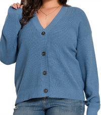 Zenana - Viscose Sweater Cardigan