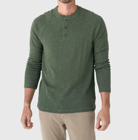 Faherty - Long-sleeve Cloud Henley Tee
