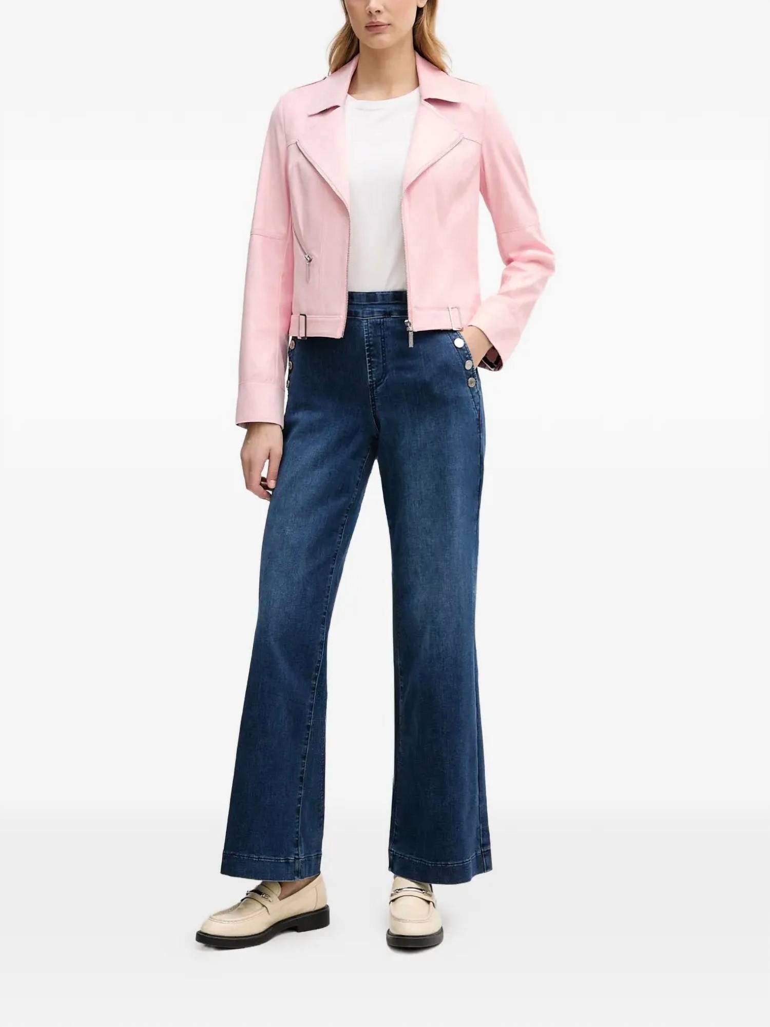 Joseph Ribkoff - Zip-up Biker Jacket