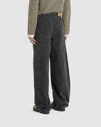 ISABEL MARANT PRE-LOVED Janael trousers in faded black - men's jeans - detail view