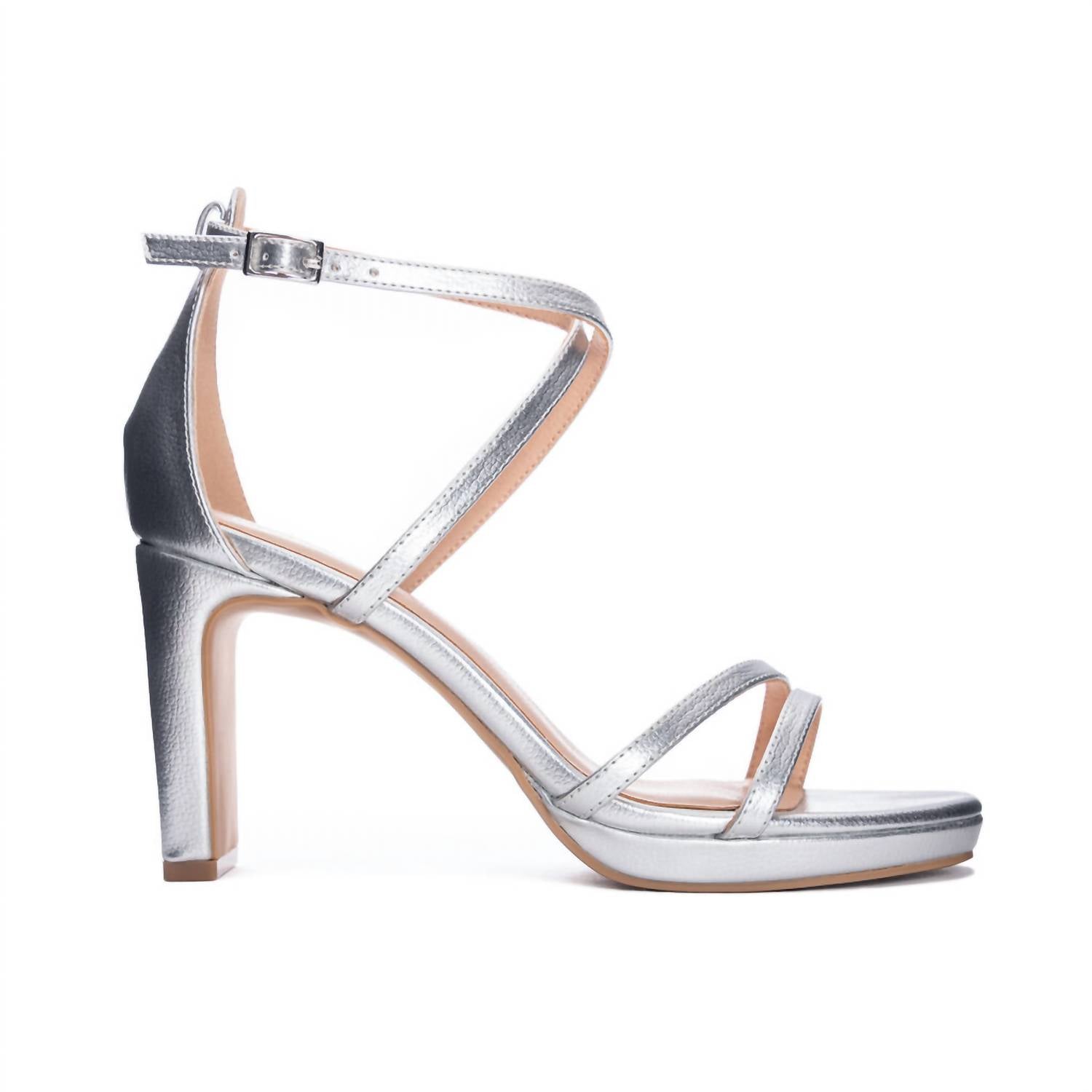Chinese Laundry - Women's Taryn Strappy Vegan Leather Dress Heels