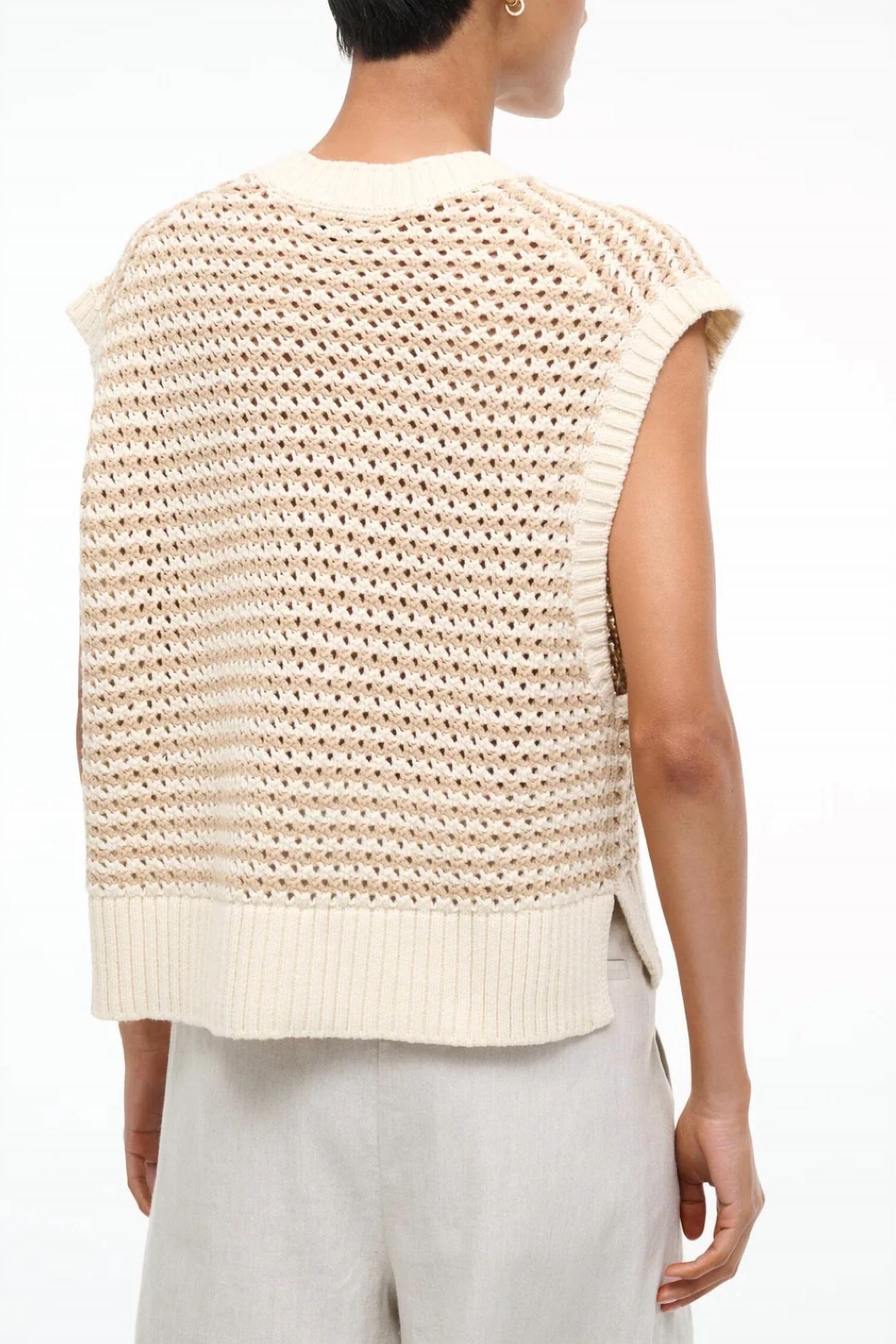 Staud - Americana Deep V-neck Sweater
