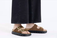 Birkenstock - Women's Arizona Chunky Suede Leather Narrow Sandal