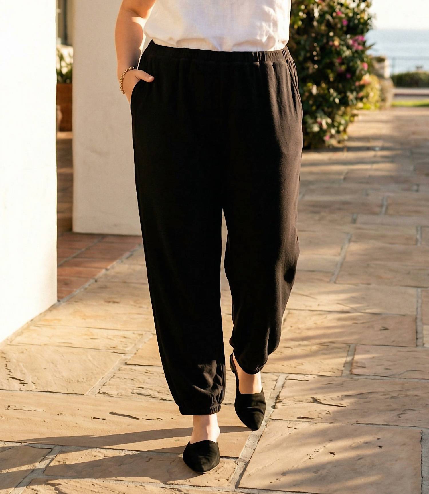 Karen Kane - Pull-on Jogger Sweatpants - Plus