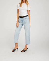 Sprwmn - Farrah Cropped Slim Boyfriend Jeans