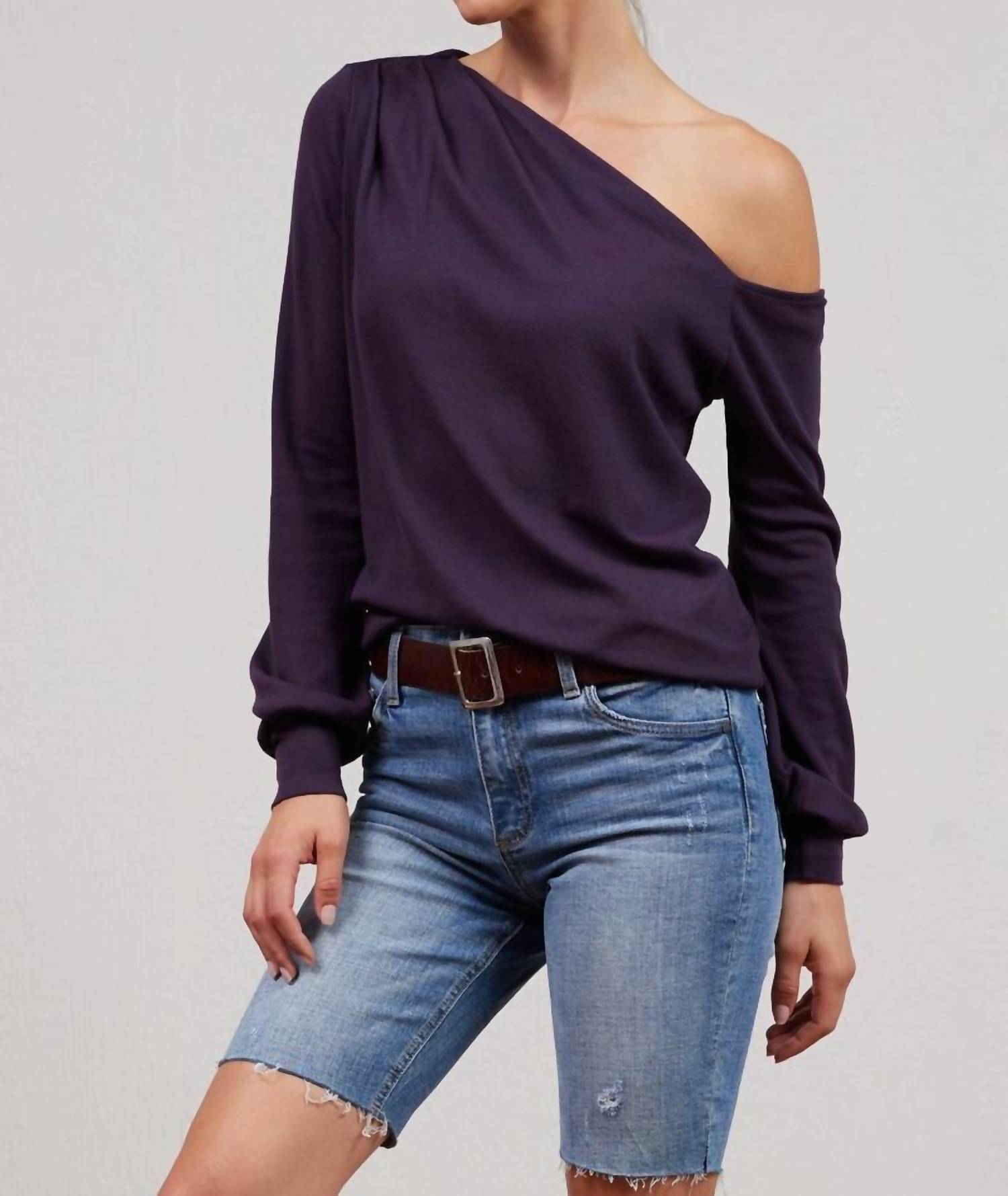 Lamade - Audrey One Shoulder Pullover Top