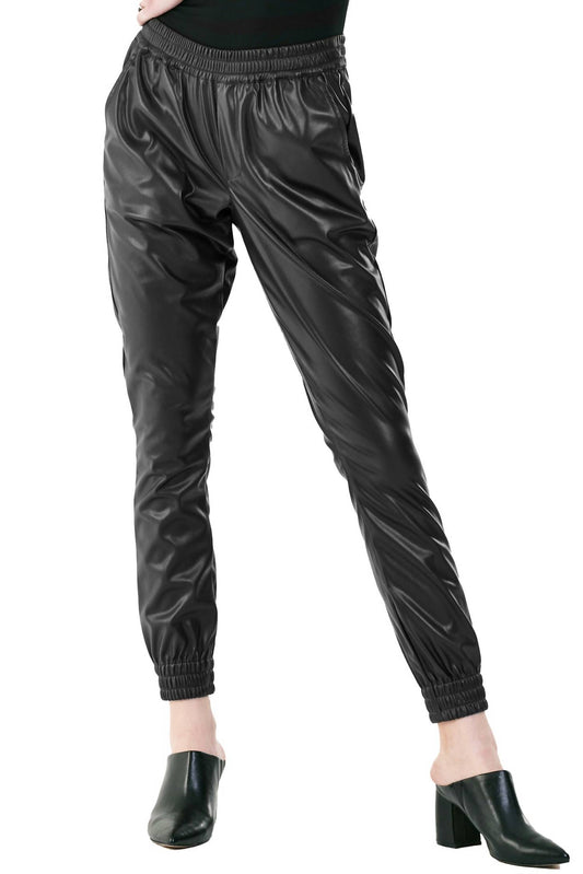 Dear John Denim - Jacey Faux Leather Jogger Pants
