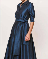 hutch Jordana Maxi Dress in navy 2 - women's dress - alternate view