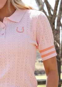 Cinch - Horseshoe polo Top