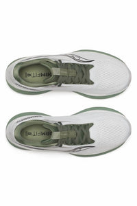 SAUCONY Men's Ride 18 Running Shoes in white olivine 1 - men's shoe - view 5