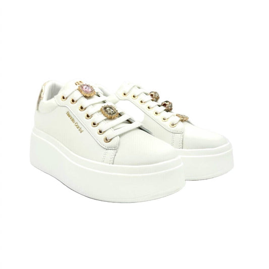 Renato Garini - Women's Bedazzled Laces Sneaker