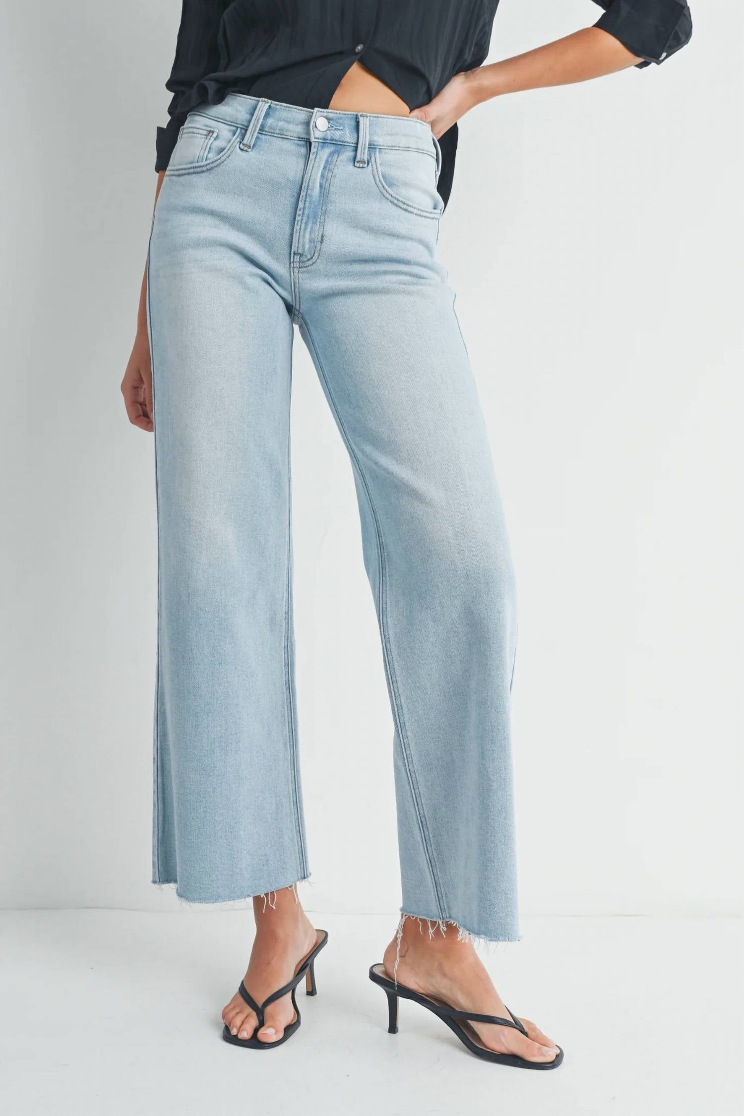 Just Black Denim - Giselle Wide Leg Jeans