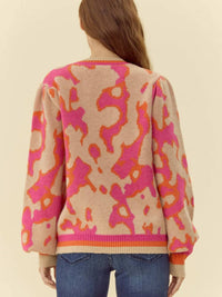 Jodifl - Printed Knit Pullover Sweater