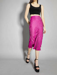 Glamorous - Leopard Bias Cut Midi Skirt