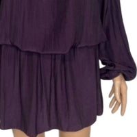 Ramy Brook Women's Clarinda Smocked Mini Dress in purple - women's dress - alternate view