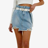 Grey Lab - High Rise Denim Skirt