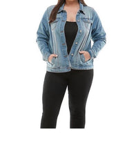 Veracci - Women's Plus Size Original Trucker Denim Jacket