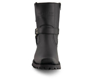 Forastero - Men's Leather Biker Boots With Zipper Closure