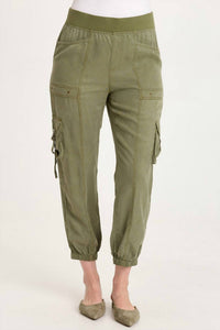 XCVI Olexa Twill Banded Cargo Pant in espalier pigment - women's pants