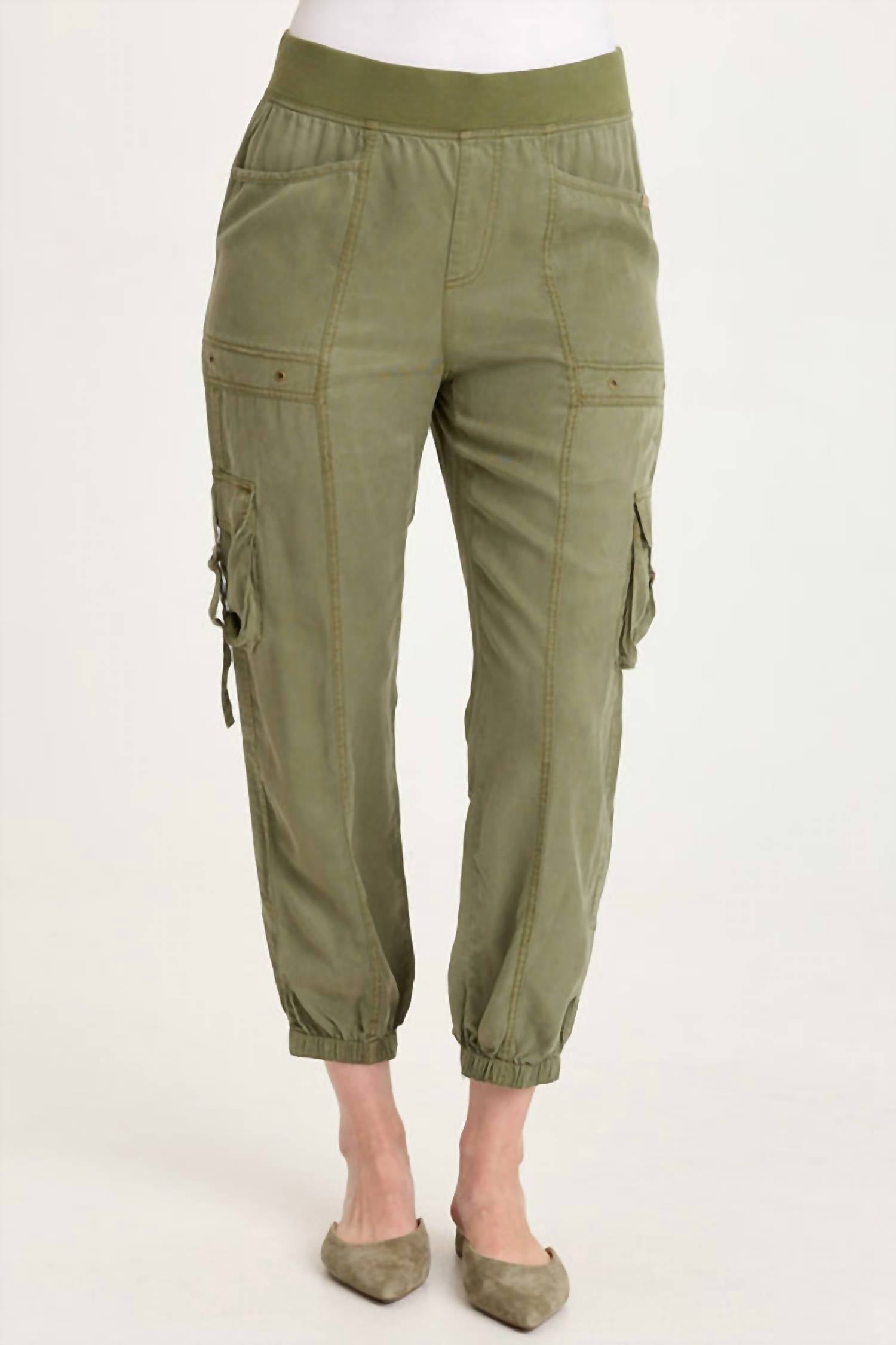 XCVI Olexa Twill Banded Cargo Pant in espalier pigment - women's pants