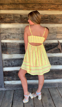 By Together - Striped Lemonade Mini Dress