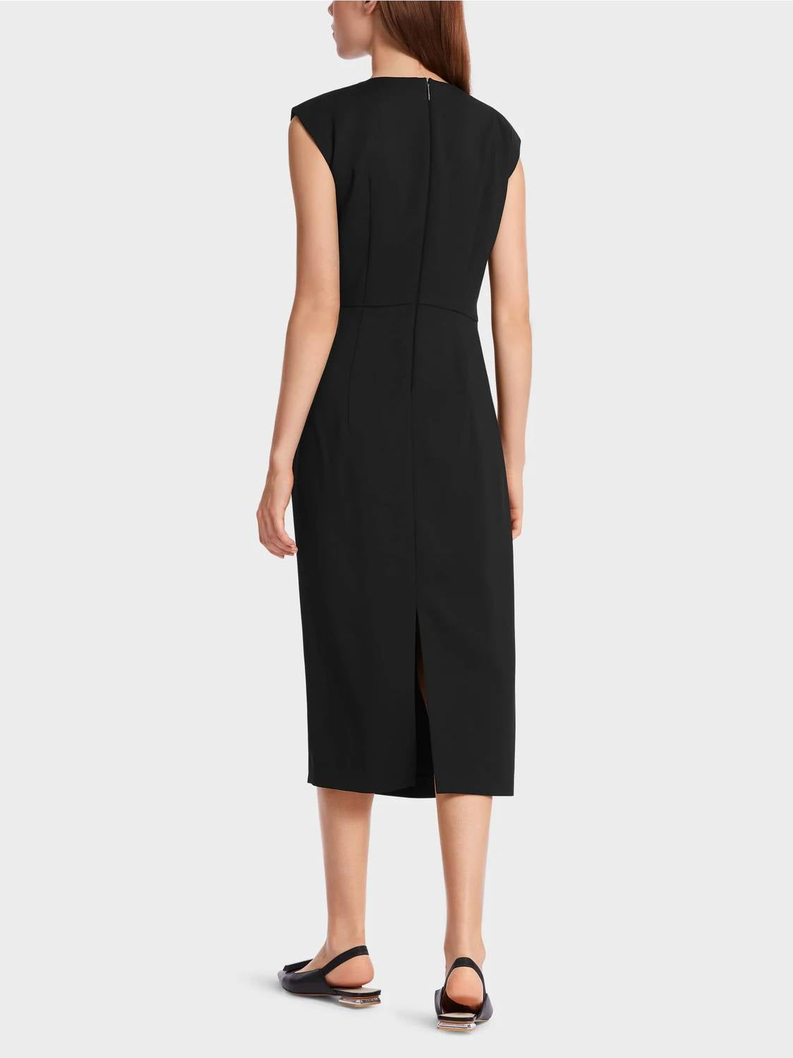 Marc Cain - Figure-hugging Dress With Ruffle Detail